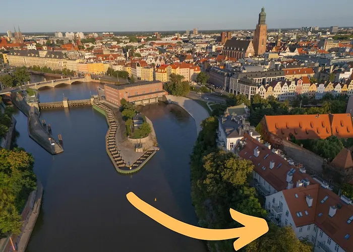 아파트 Wroclawguide Riverview Old Town - Gemuetliche Mit Flussblick In Bester Lage *