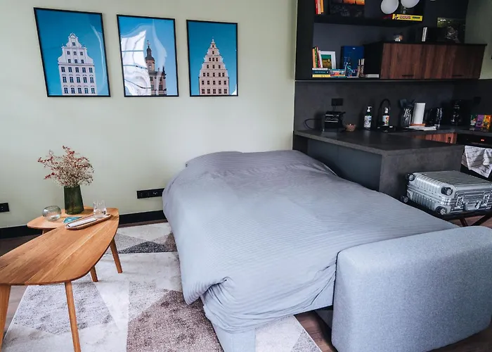 아파트 Wroclawguide Riverview Old Town - Gemuetliche Mit Flussblick In Bester Lage *